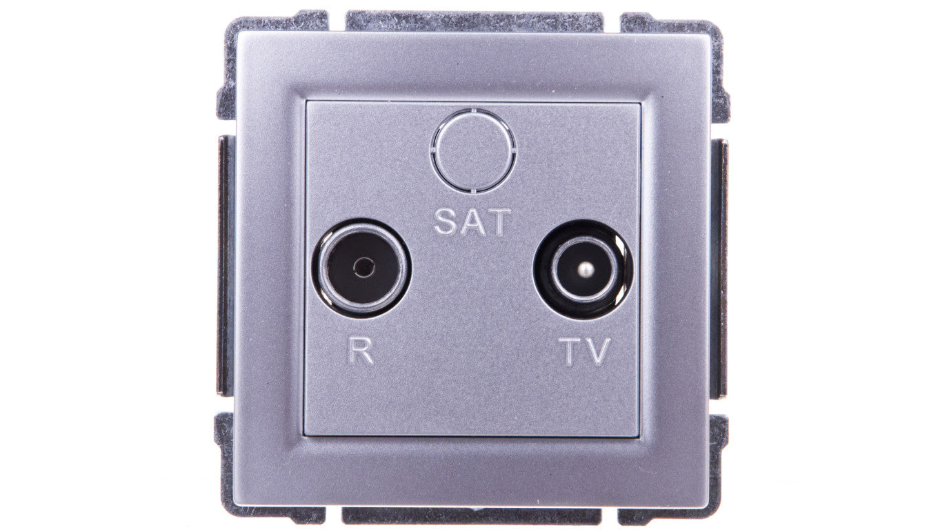 KOS66 Gniazdo antenowe RTV końcowe aluminium 664073