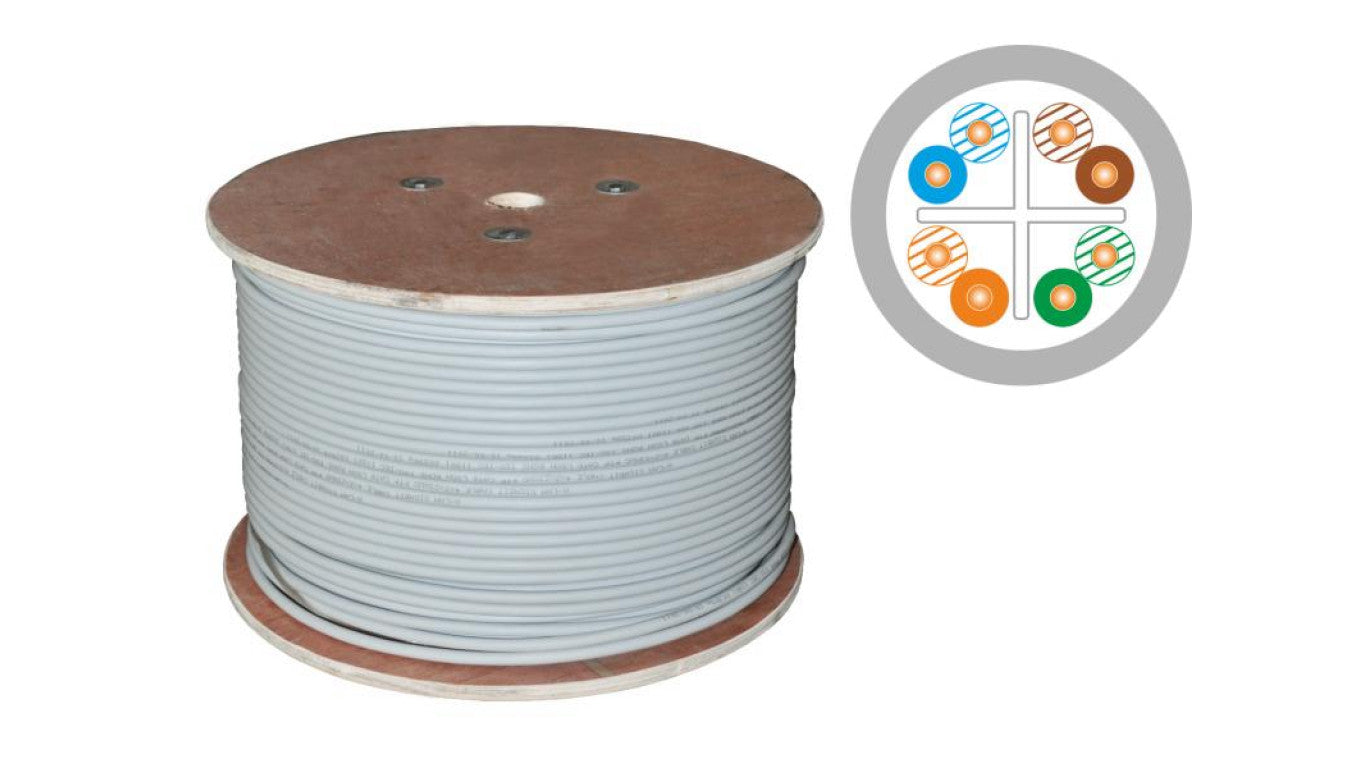 Kabel U/UTP kat.6 PVC Eca 4x2x24AWG 500m 25 lat gwarancji