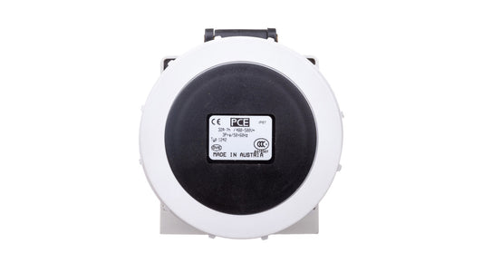 Gniazdo stałe 32A 4P 500V czarne IP67 /bez dławnicy/ 1242-7