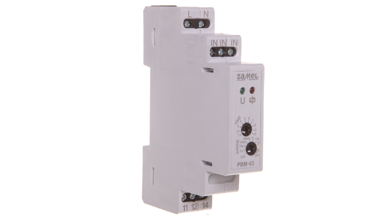 Przekaźnik bistabilny z wyłącznikiem czasowym 230V AC PBM-03 EXT10000065