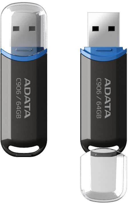 Adata Pendrive C906 64GB USB2.0 czarne