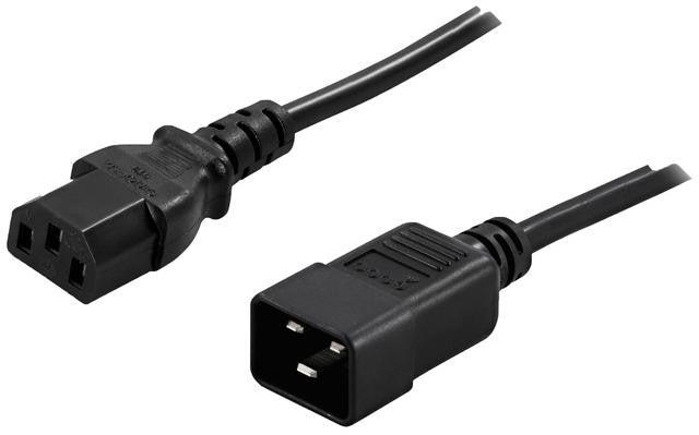 PRZEDŁUŻACZ KABLA ZASILAJĄCEGO IEC 320 C13 / C20 1,8M Lanberg