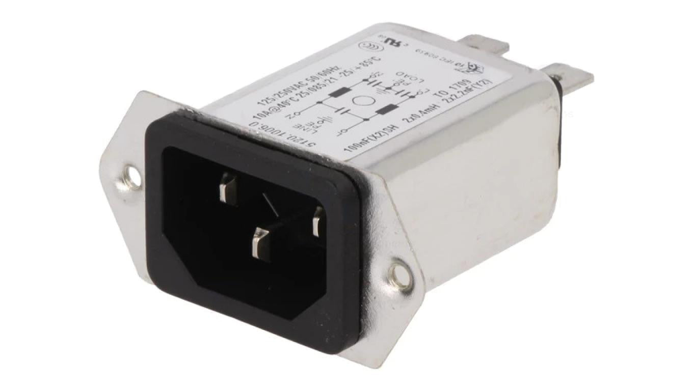 5120.1006.0Złącze zasilające AC gniazdo męskie 10A 250VAC IEC 60320