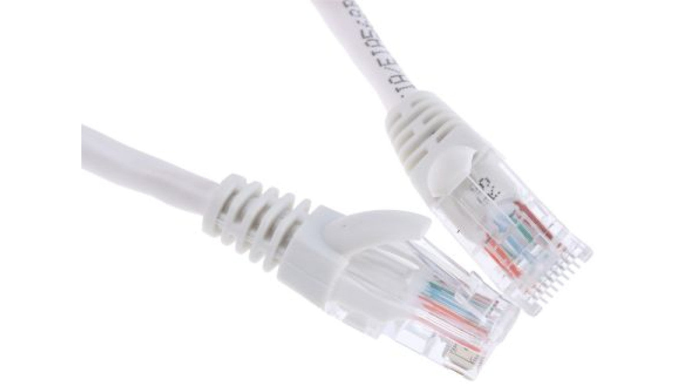 Kabel kat. 5e Nieosłonięty Biały 500mm