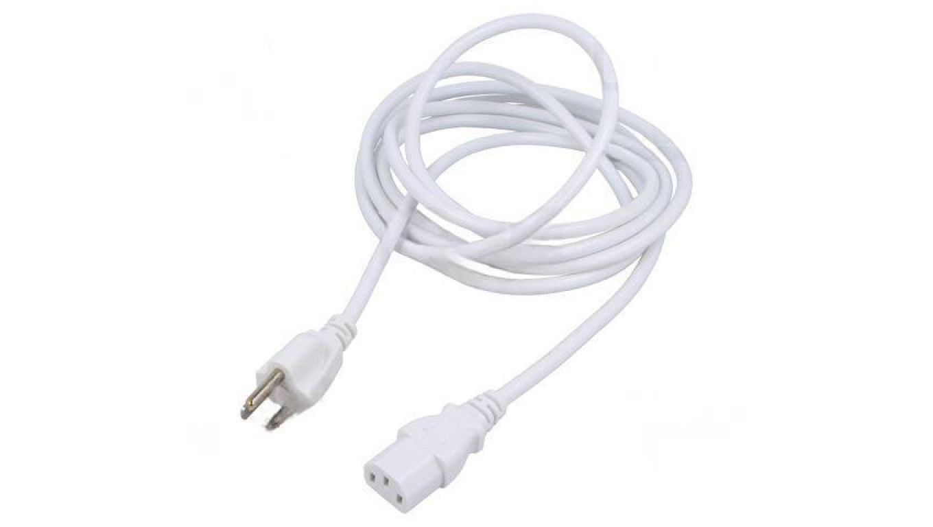 Kabel: 3x0,75mm2, IEC C13 żeński,NEMA 5-15 (B) wtyk, 3m LT-832+501 VCTF 3X0.75 3M WHT