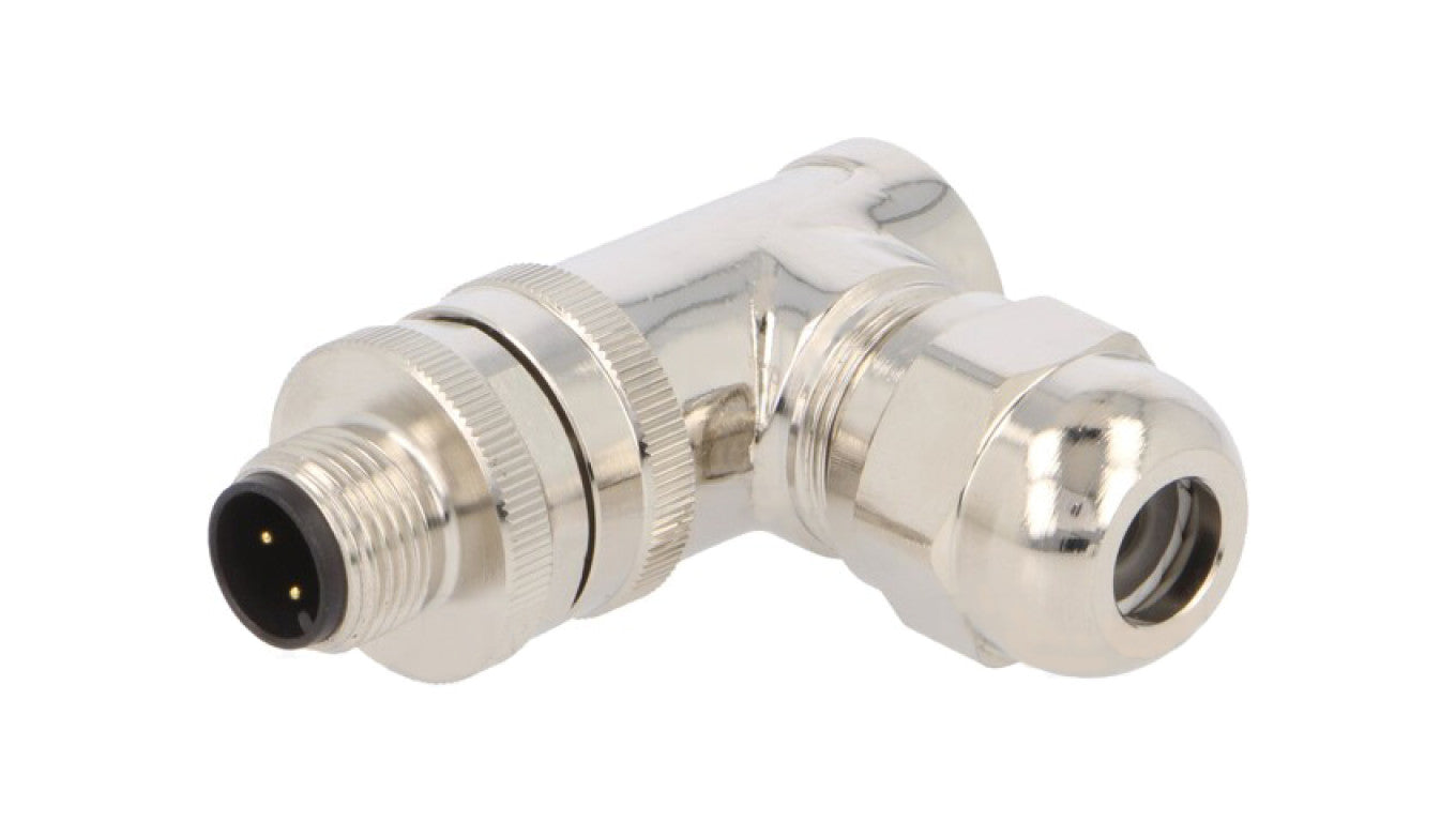 Złącze okrągłe M12 męskie kątowe ekranowane 4-PIN 250V PG7 T4113011041-000