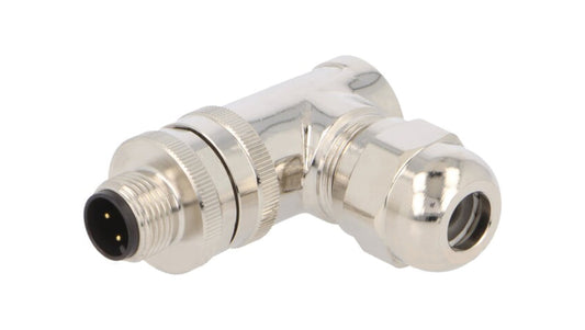 Złącze okrągłe M12 męskie kątowe ekranowane 4-PIN 250V PG7 T4113011041-000