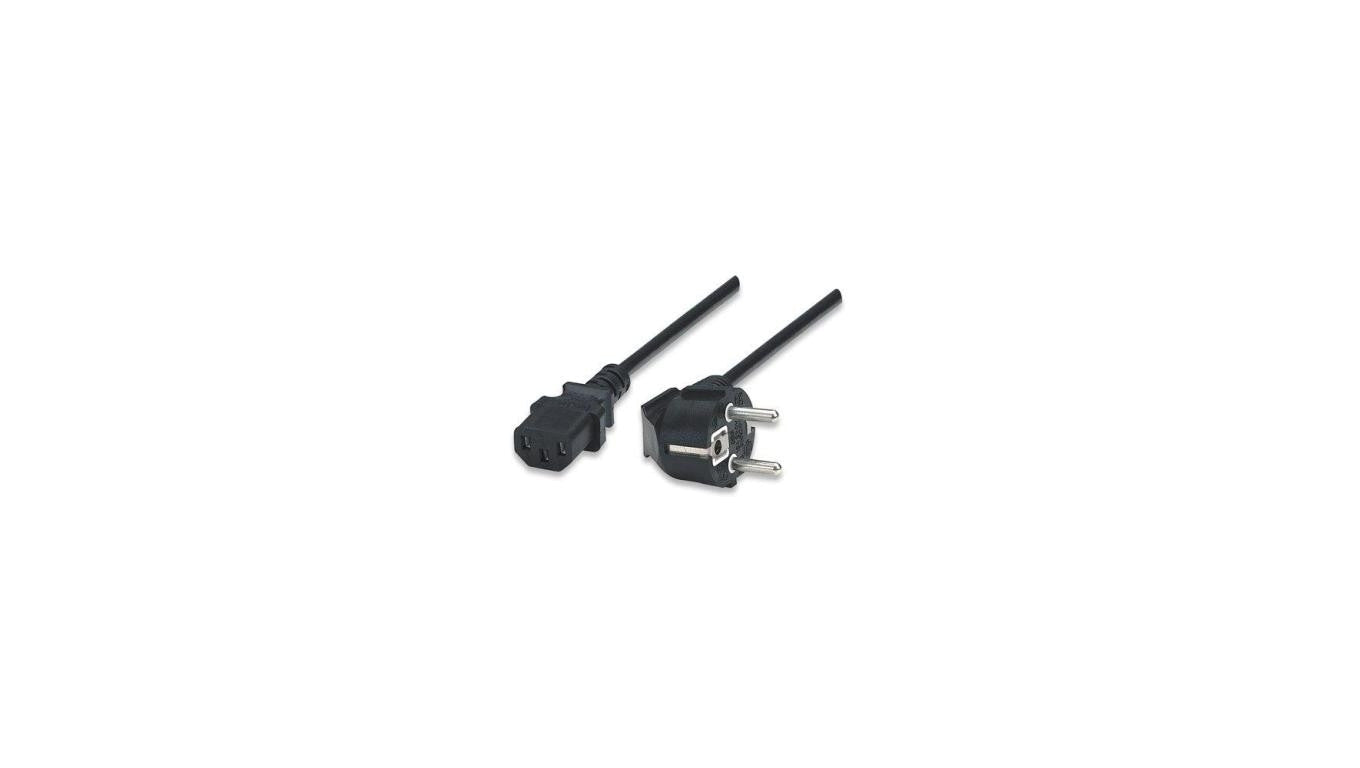 Kabel zasilania do komputera PC, drukarki, monitora 1,8M 300148