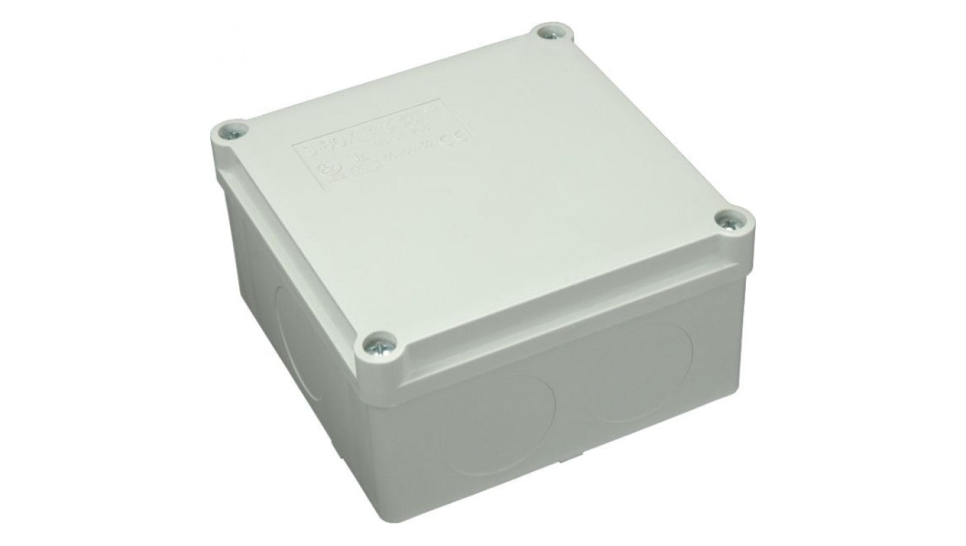Puszka n/t hermetyczna 100x100x50 bez dławików IP65 szara S-BOX 116