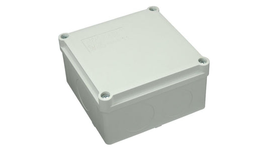 Puszka n/t hermetyczna 100x100x50 bez dławików IP65 szara S-BOX 116