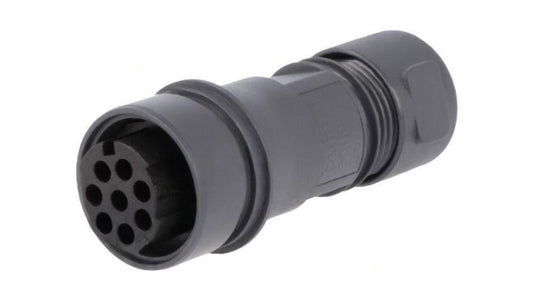 Złącze okrągłe wtyk żeńskie PIN: 8 10A 277V bez styków 7÷9mm PXP6011/08S/CR/0709