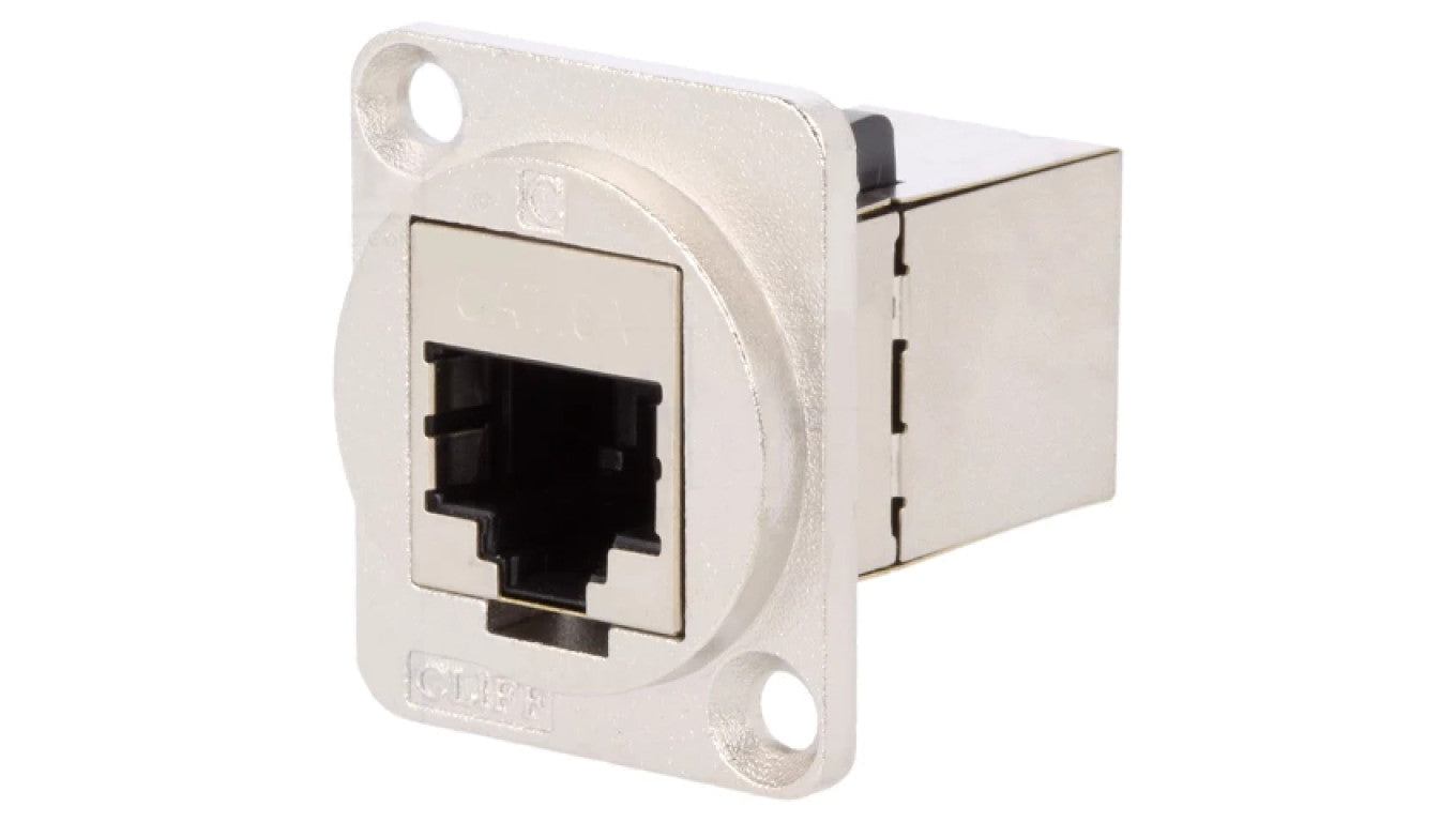 Łącznik FT RJ45 8p8c Kat 6a ekranowane 19x24mm metal CP30225SM