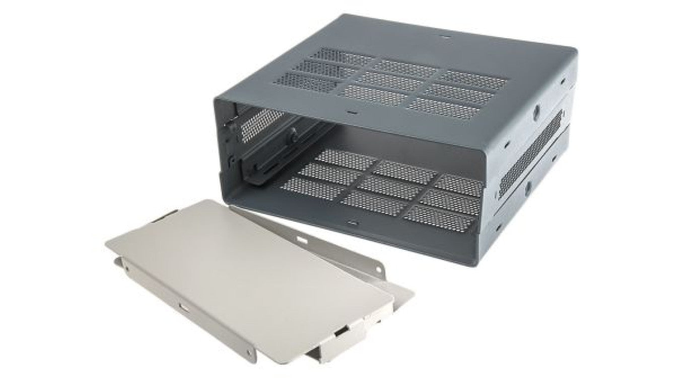Obudowa urządzeń elektronicznych wentylowana, Stal, Czarny, Nie, 178 x 203 x 65mm, RS PRO