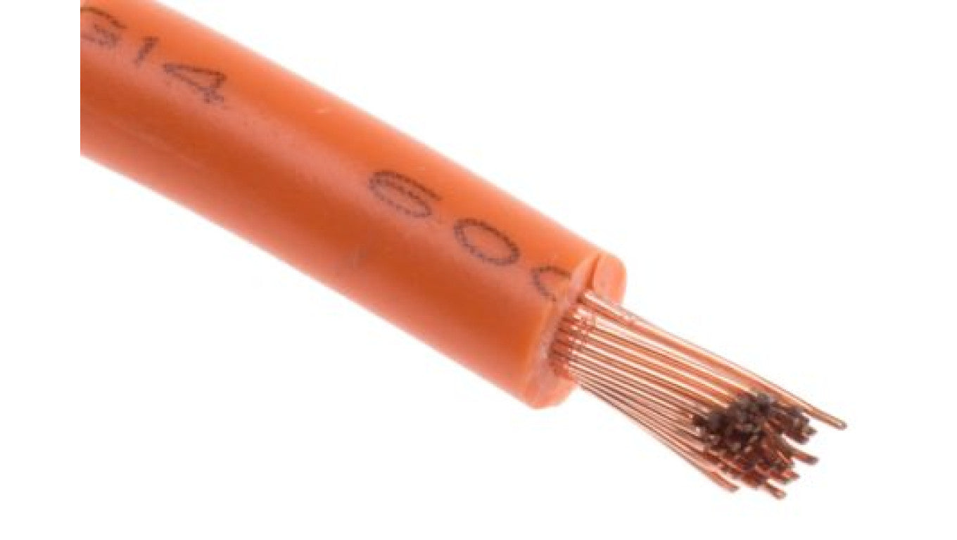 Kabel trzynormowy, dł. 100m 2,5 mm², 30 A, 1 kV DC, 600 V AC, Maks. +105C Pomarańczowy Zgodność z trzema normami, RS