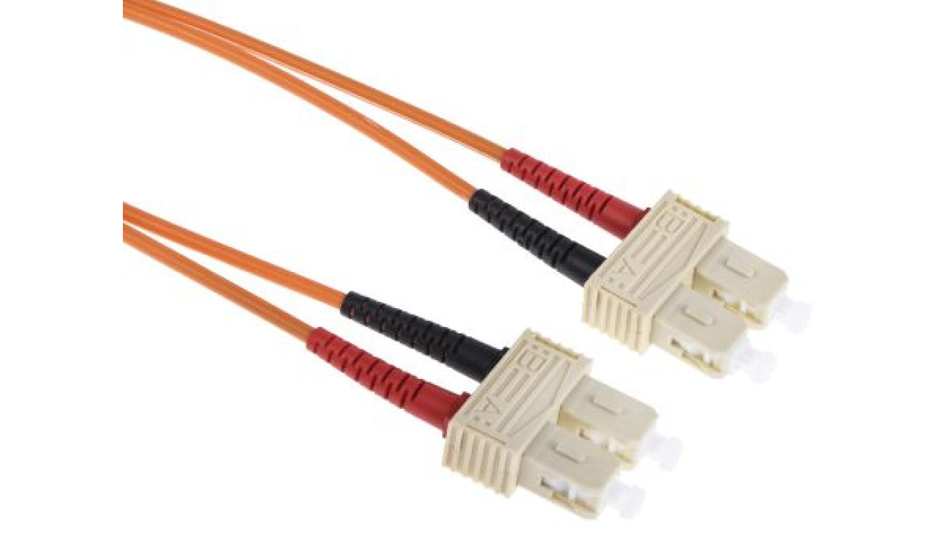 Kabel światłowodowy, średnica: 62.5/125μm, OM1 Wielomodowy, Pomarańczowy, SC/SC