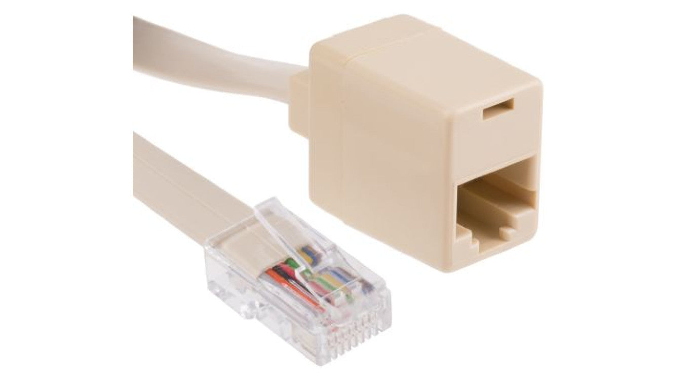 Rozszerzenie RJ, Cat3, 1 portów RJ45 żeńskie, RJ45 męskie, 2 m