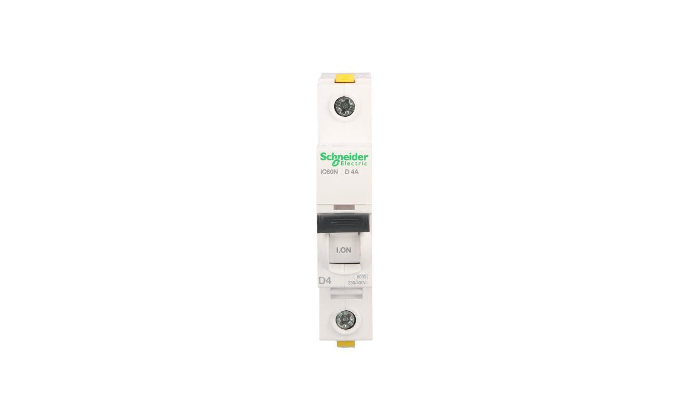 Wyłącznik nadprądowy 1P D 4A 6kA AC iC60N-D4 Acti9 A9F05104