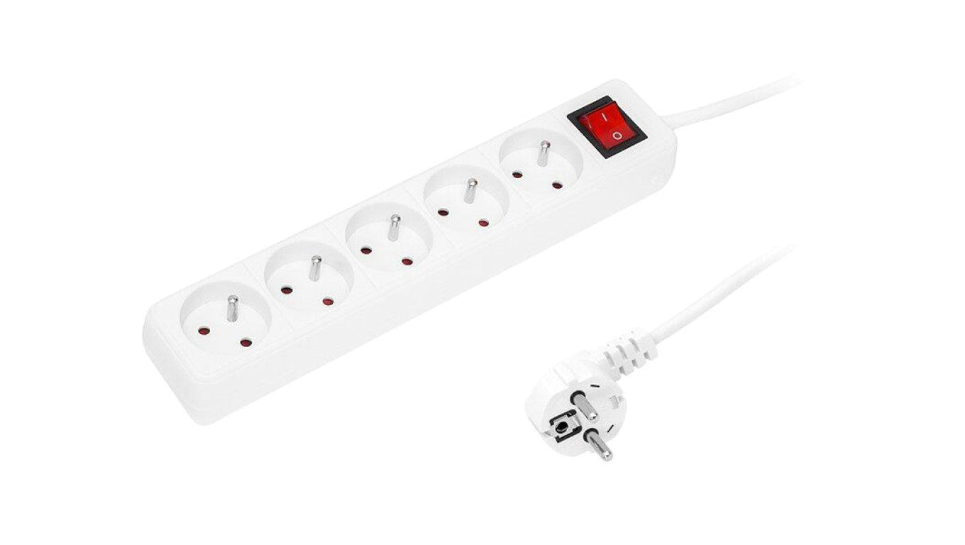 Przedłużacz sieciowy 5G 5M biały Blow