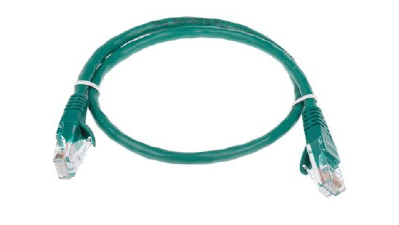 Kabel kat. 5e U/UTP Zielony 500mm
