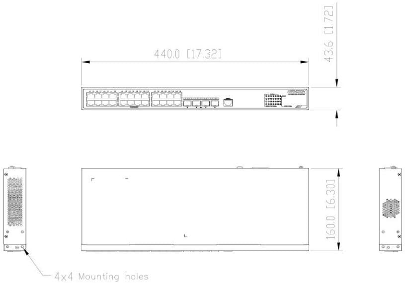 Switch Hikvision DS-3E2728-HI-24T4X