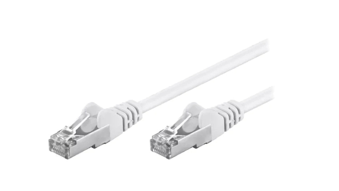 Patch cord F/UTP 5e linka CCA PVC biały 7,5m 26AWG 93500