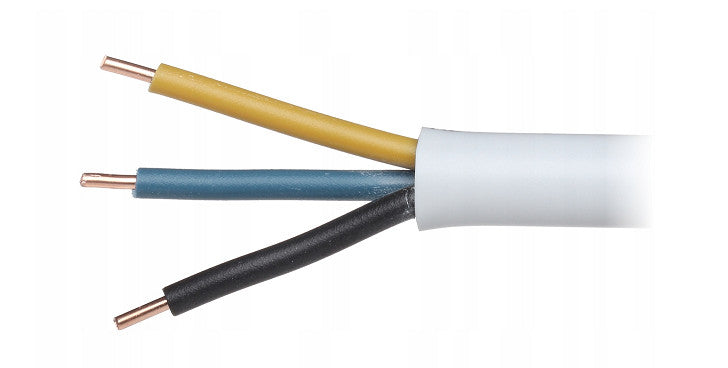 Przewód elektryczny drut okrągły YDY 3x1,5mm2 450/750V MERCOR 1m