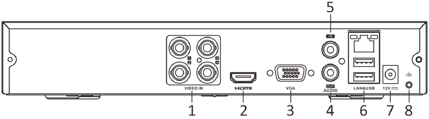 Rejestrator 5w1 Hilook 4 kanałowy 4MP DVR-4CH-4MP z dyskiem 1TB