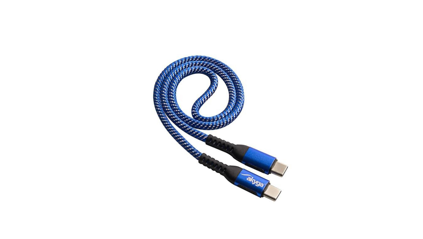 Kabel USB Akyga AK-USB-36 USB type C (m) / USB type C (m) ver. 2.0 100W 0.5m