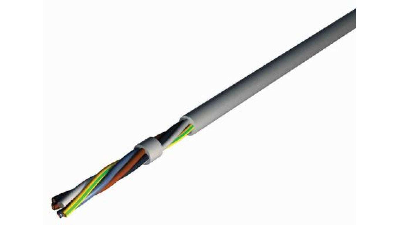 Elastyczny kabel 2 Core PVC Sheath Szary, 300/500 V