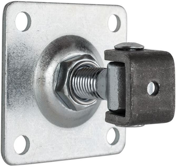 Zawias PSG 61.018 z szyldem 80x80x3mm - gwint M16 (regulowany)