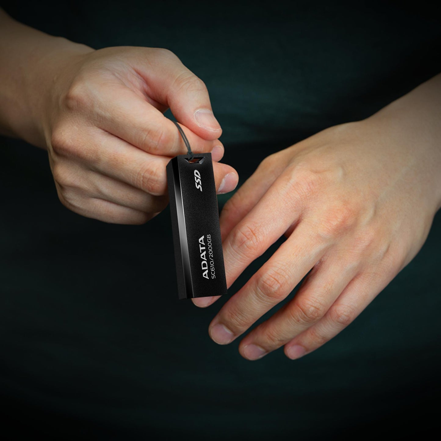 Dysk zewnętrzny SSD Adata SC610 500GB USB3.2A czarny