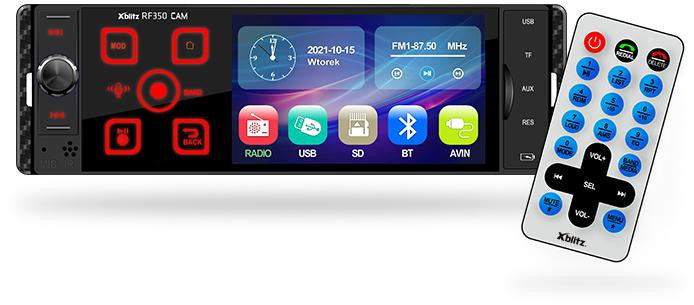 Radio samochodowe Xblitz RF350 z kamerą cofania