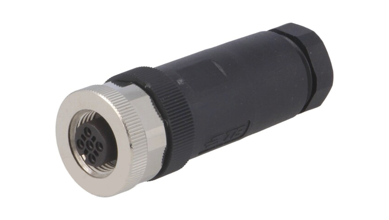 Złącze okrągłe M12 żeńskie proste nieekranowane 3-PIN 250V PG9 T4110002031-000