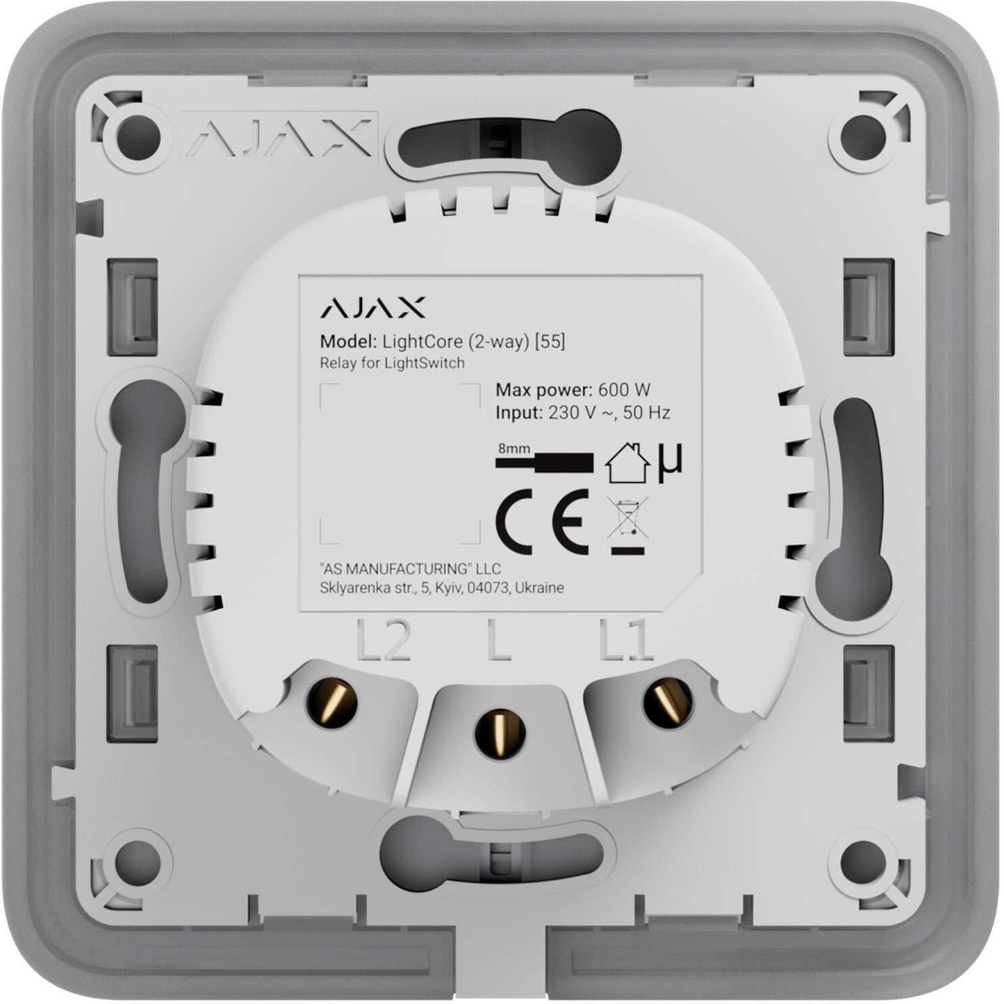 AJAX Włącznik światła LightCore (2-way) vertical