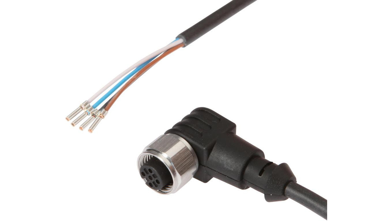 Kabel połączeniowy, 5 m, gniazdo M12 4-stykowe kątowe, wolny koniec kabla, PUR (poliuretan), IP69K VK50C639