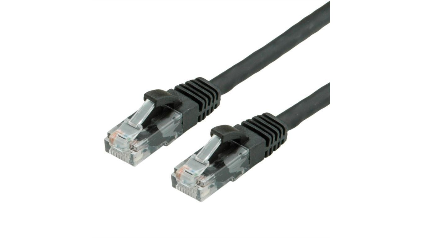 Kabel krosowy VALUE Cat.6A (Class EA) UTP, czarny, 1 m