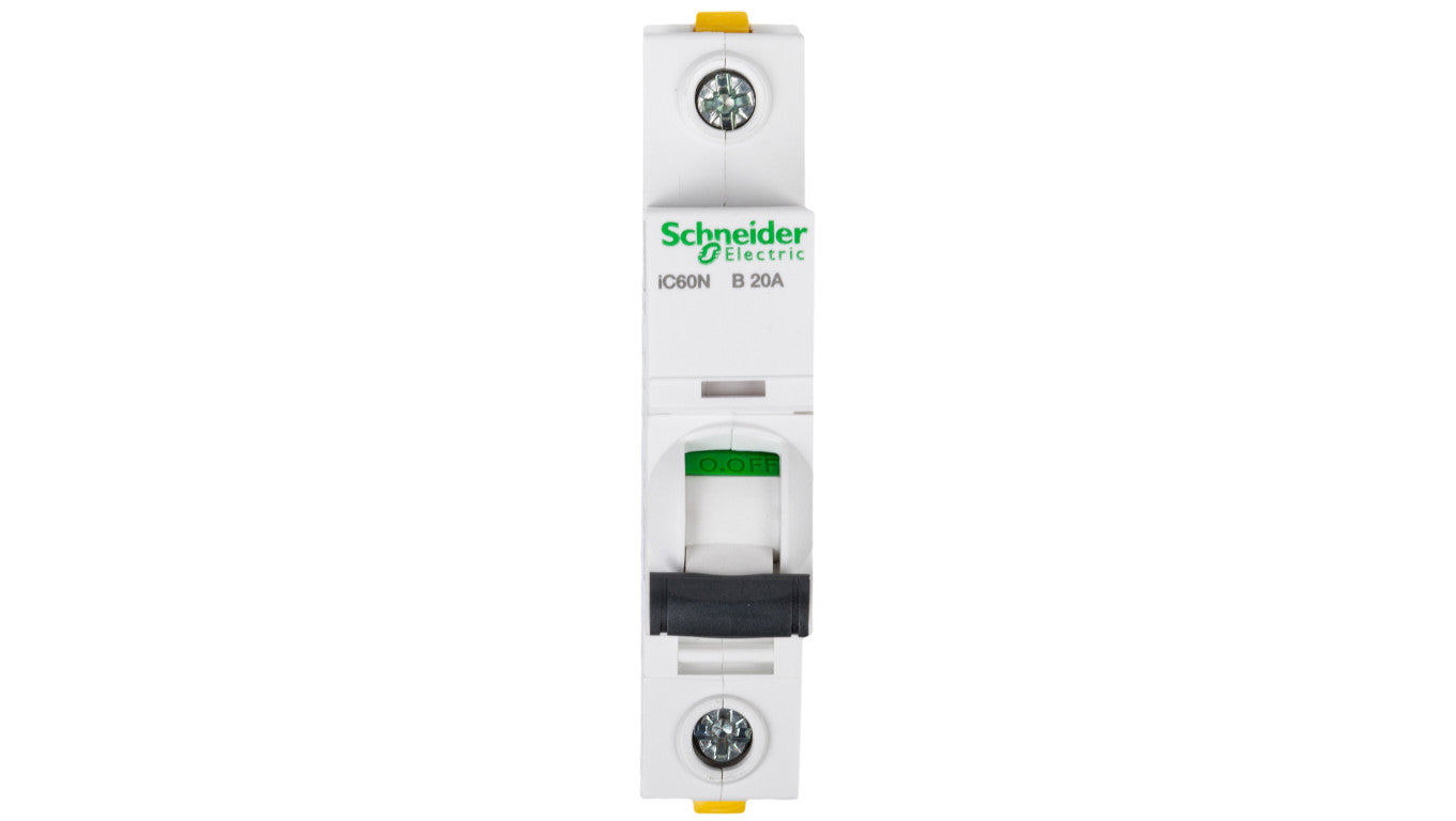 Wyłącznik nadprądowy 1P B 20A 6kA AC iC60N-B20 Acti9 A9F03120