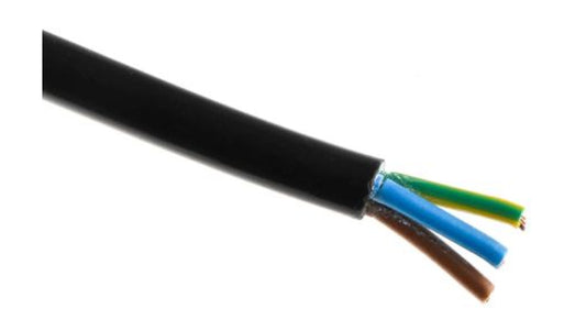 Sieciowy kabel zasilający 3 Core Polichlorek winylu PVC Sheath Czarny 5.97mm od , 300 V