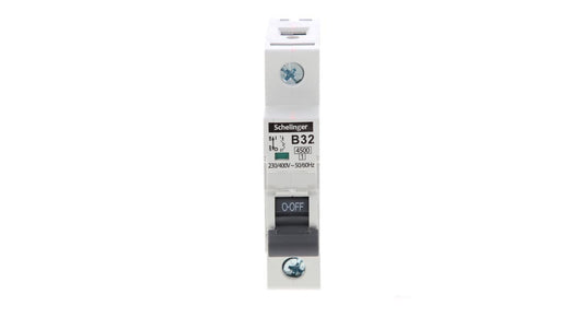 Wyłącznik nadprądowy 1P B 32A 4,5kA AC SCHELINGER A02-G7-1P-B32