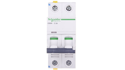 Wyłącznik nadprądowy 1P+N C 2A 6kA AC iC60N-C2-1N Acti9 A9F04602
