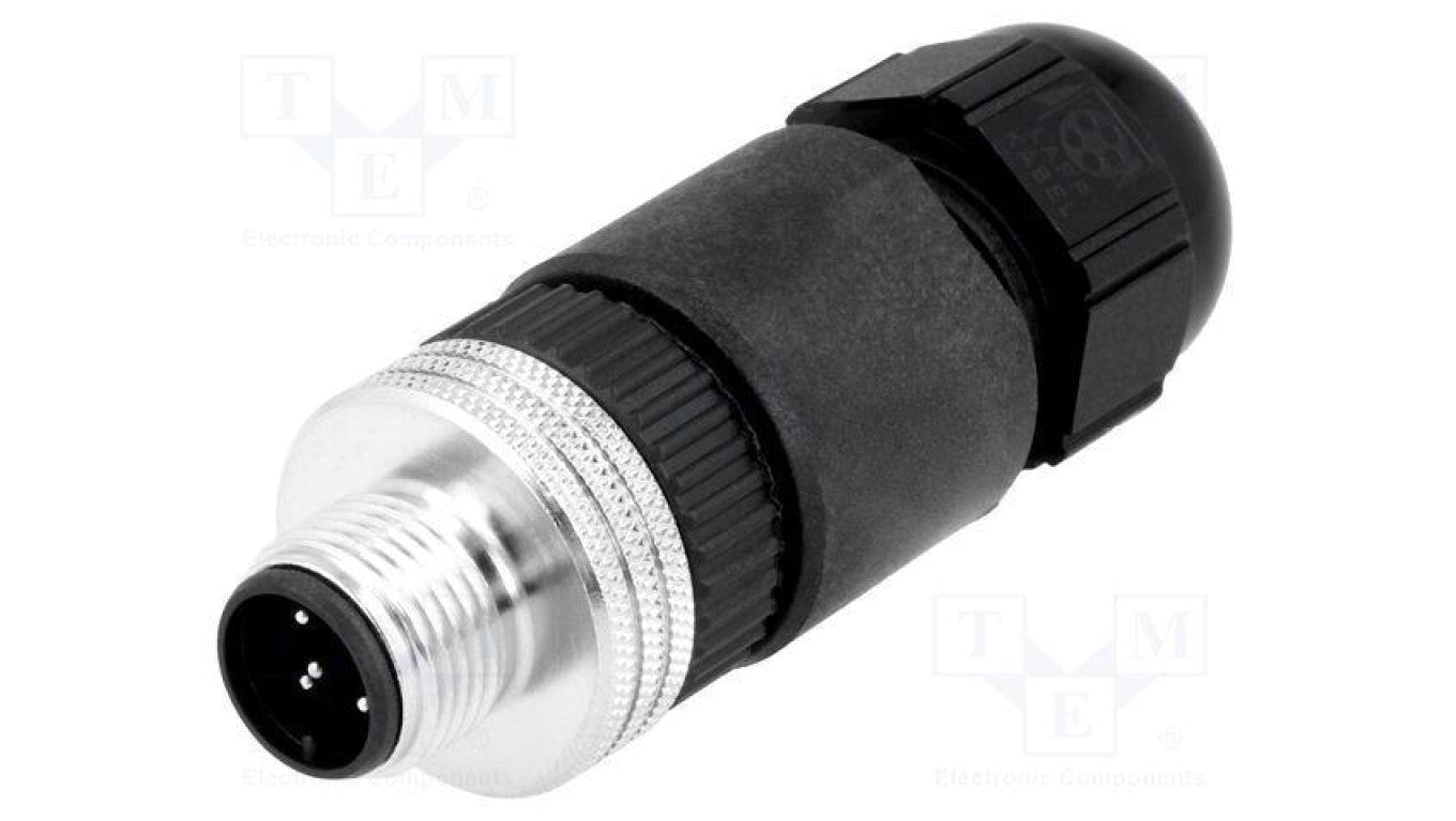 Złącze M12 wtyk PIN 5 męskie Micro-Change proste IP67 4A 1200710047