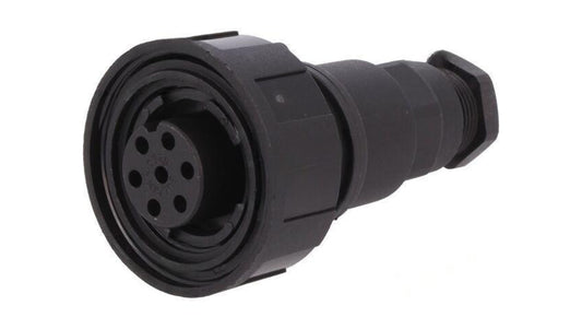 Złącze okrągłe wtyk żeńskie PIN: 7 5A 250V IP68 UL94V-0 6÷8mm PX0745/S