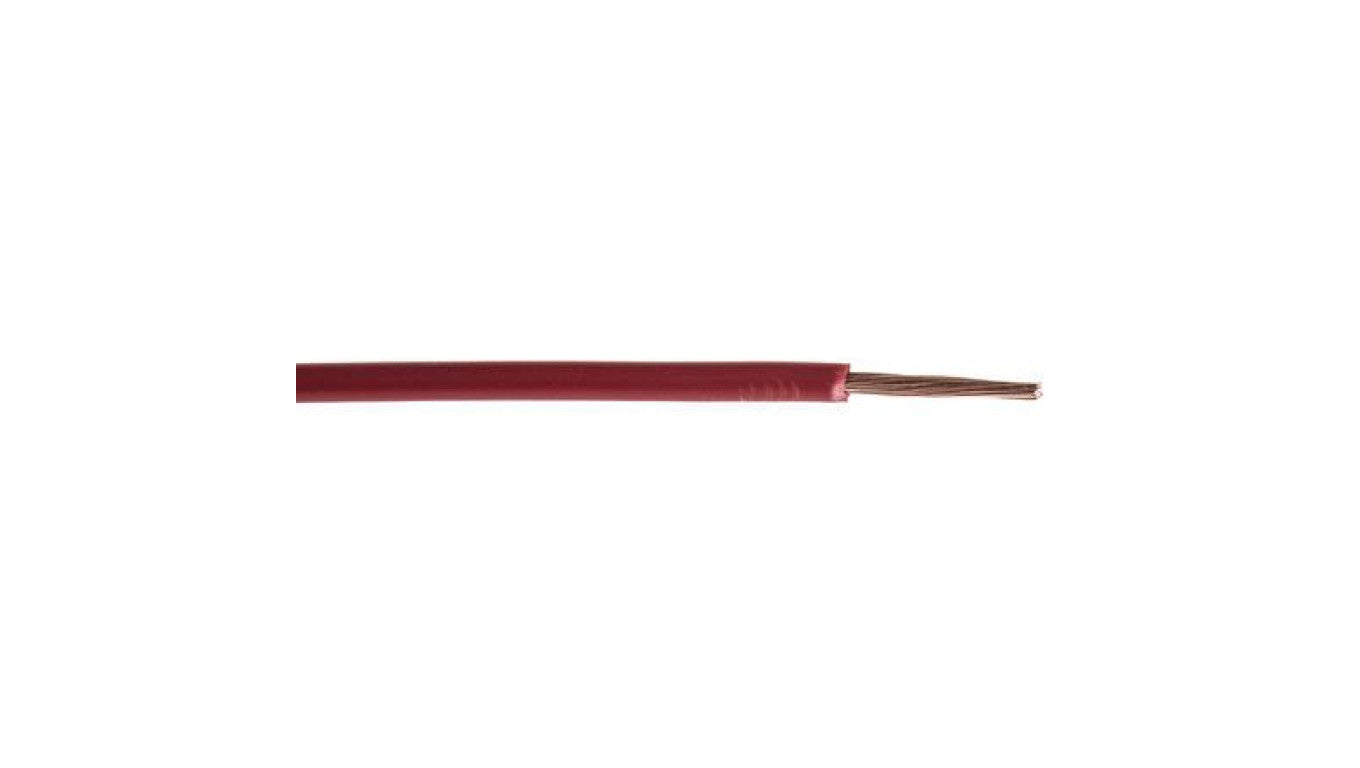 Kabel trzynormowy PCW, dł. 100m 6 mm², 53 A, 1 kV, Maks. +105C Czerwony Zgodność z trzema normami, RS PRO