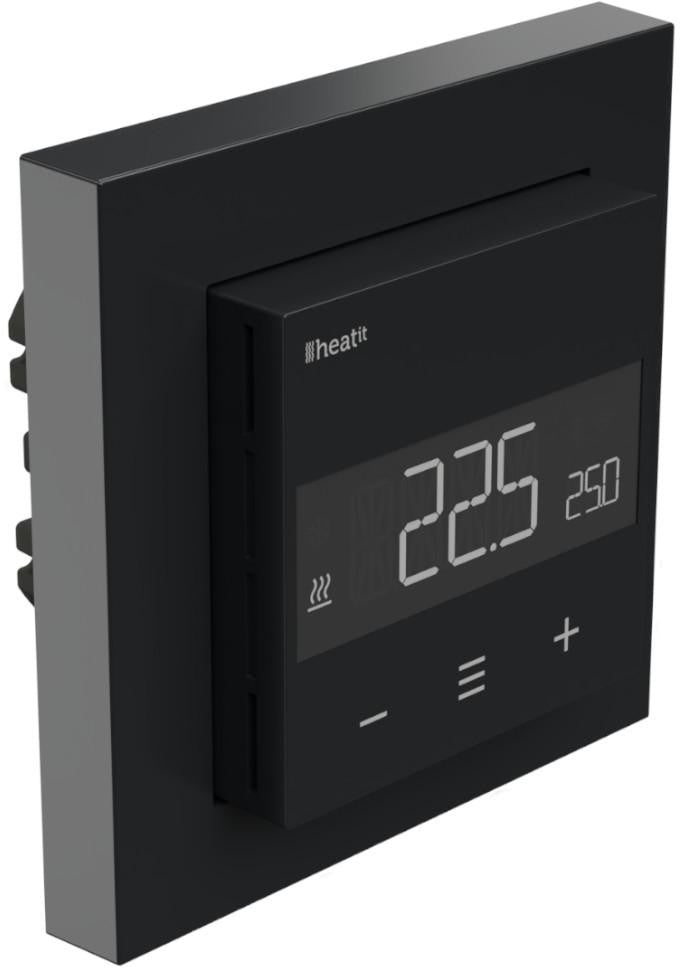 Termostat Heatit Z-TRM6 Black Matt Z-Wave Thermostat 3600W 16A 868,4 Mhz