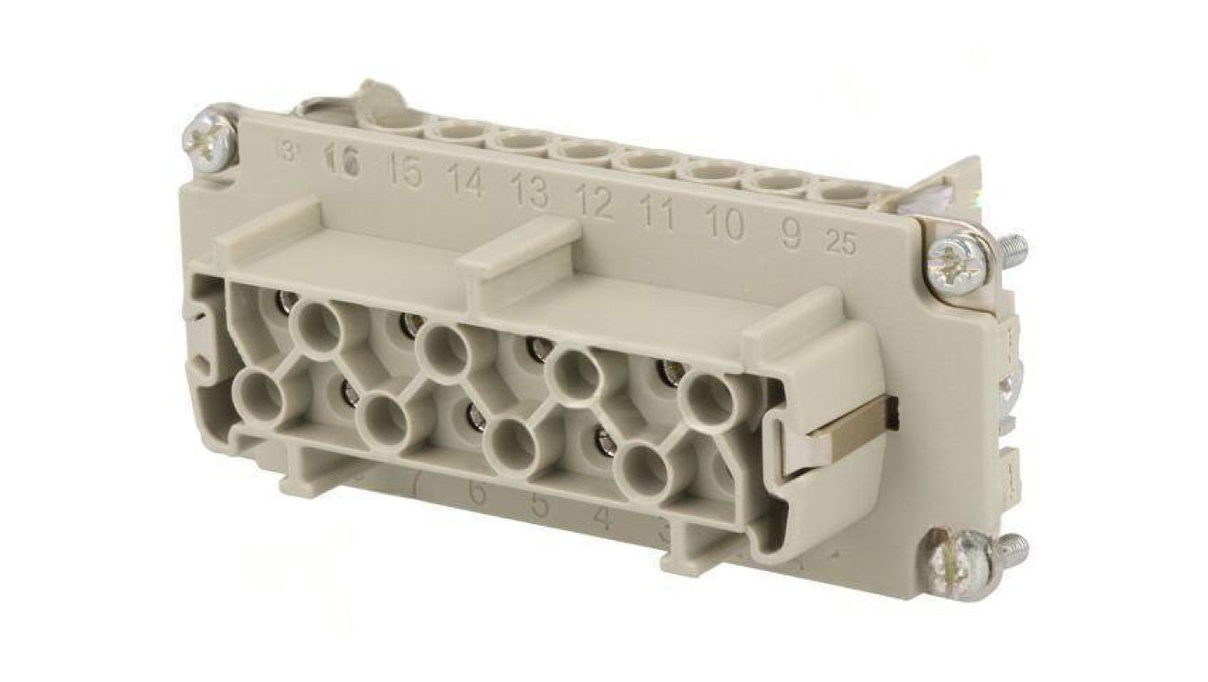 Złącze HDC wkładka stykowa żeńskie 16A 500V -PIN 16 16+PE C14610B0160021