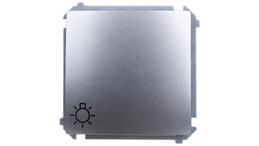 Simon Basic Przycisk /światło/, szybkozłącza, stal inox BMS1.01/21