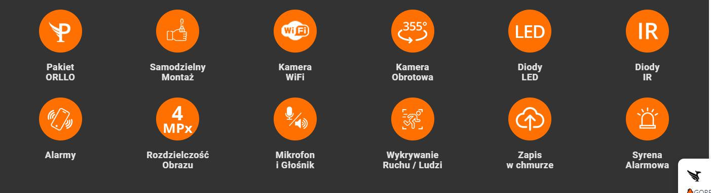 Kamera IP Orllo zewnętrzna obrotowa zoom x10 4MPx ORLLO Z9 ULTRA