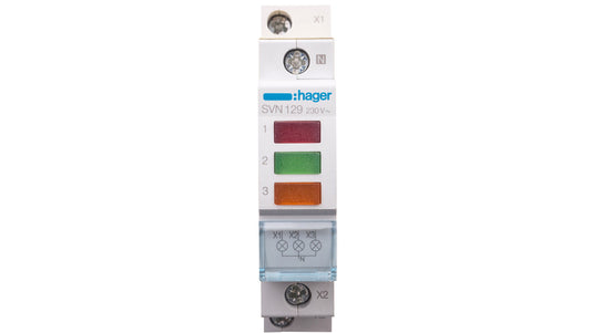 Lampka modułowa 3-fazowa czerwona/zielona/pomarańczowa 230-400V AC SVN129