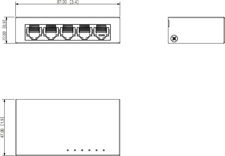 SWITCH DAHUA PFS3005-5ET-V2
