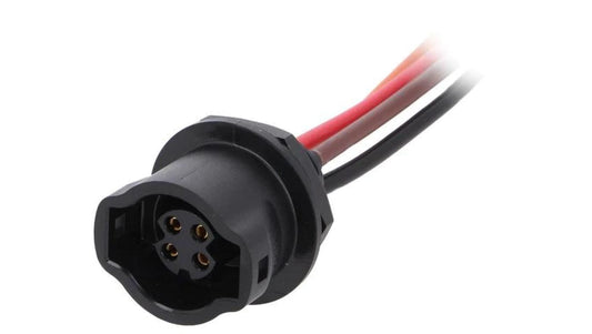Złącze okrągłe gniazdo CB żeński 4-PIN push-pull złocony CB-04RFFC-RC7A10